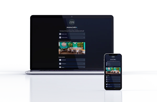 imagen de un diseño gestor de links de miwebly